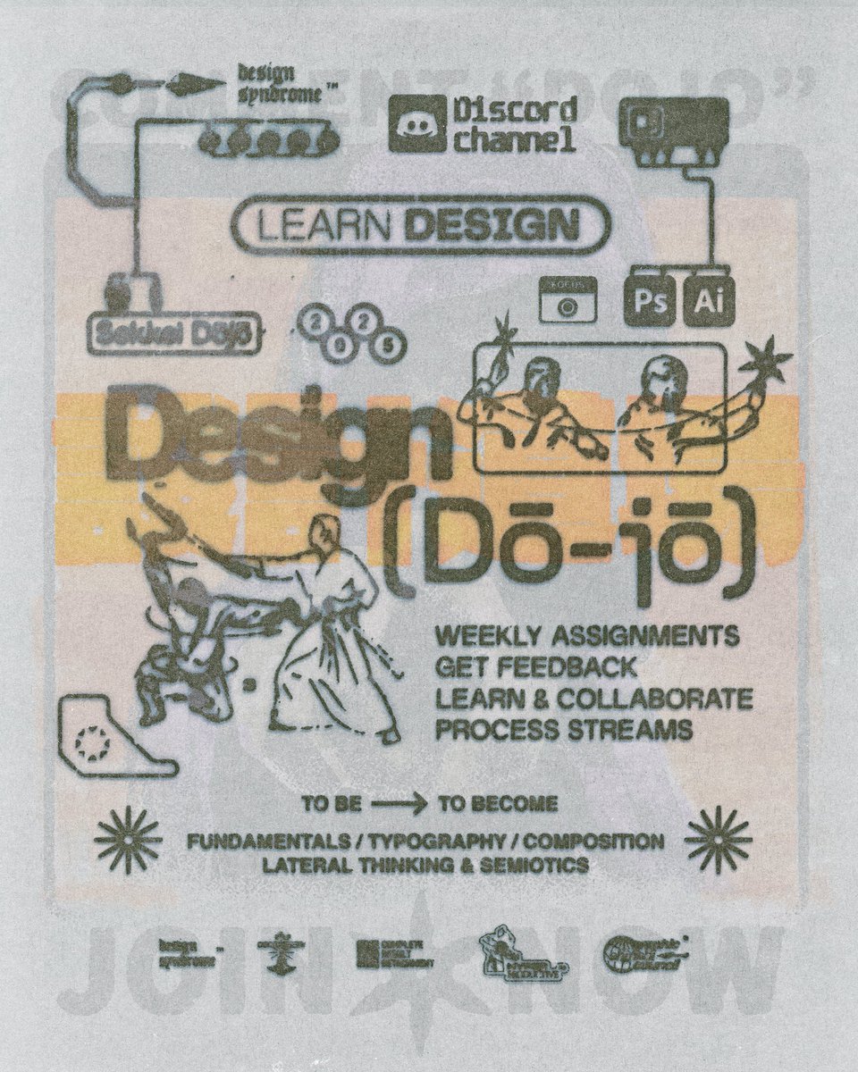 The design dojo it’s a place of community, learning and Commitment to the process.. to the idea that there’s no final destination or shape, the only constant is change, serious f****g play.

Come be a part and meet the rest of the clan! 

Design streams every Wednesday