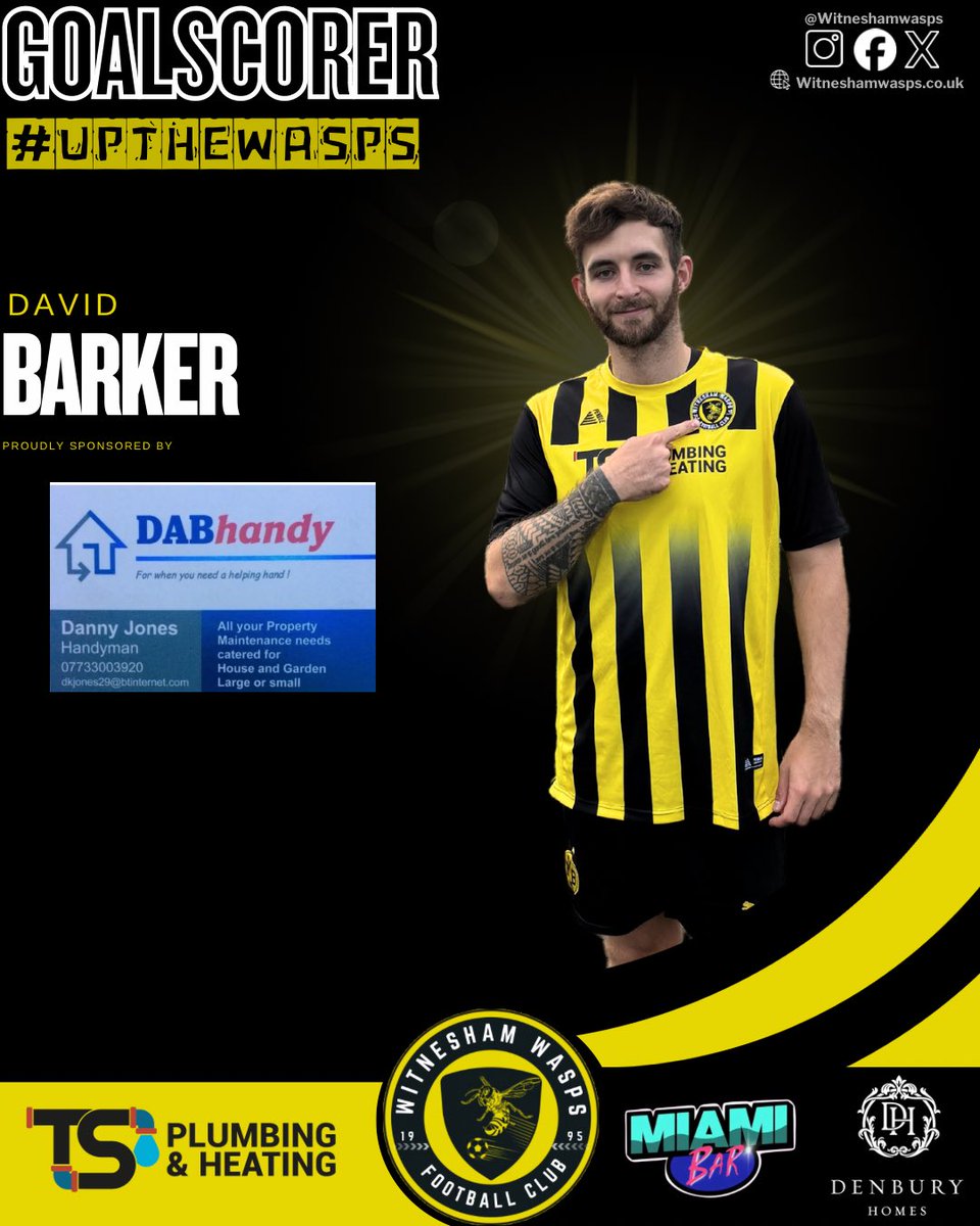 witneshamwasps's tweet image. GGGOOOAAALLL | David Barker

A goal for the gaffer!

Ball is half cleared from a corner, Brantham don’t deal with it and @D2oonB rifles it home.

🐴 0-2 🐝
#UpTheWasps