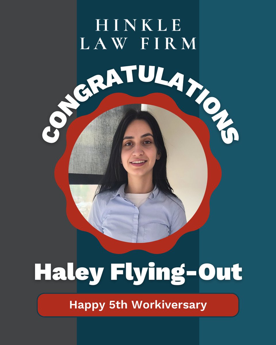 HinkleLawFirm's tweet photo. π Celebrating our March Workiversaries! π
Huge thanks to our amazing team members for their dedication and hard work. Your contributions make Hinkle Law Firm a great place to be! Join us in celebrating them!
#WorkAnniversary #TeamHinkle #HinkleLawFirm #ThankYou #Celebrate https://t.co/fyYqSuyYcg