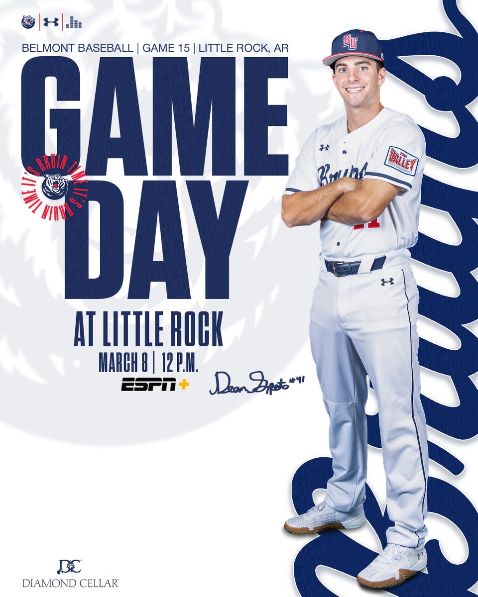 Game ✌️ against the Trojans

🆚 Little Rock
⏰ 12 p.m.
📍 Gary Hogan Field
📺 bit.ly/43AzTHc
📊 bit.ly/43uWoxf

#ItsBruinTime