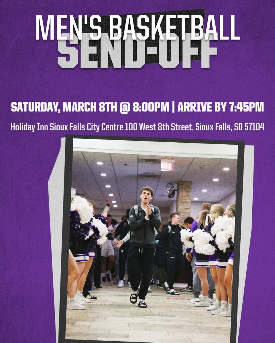 The semifinal send-off is 7:45 p.m.

See you on the way to the arena!

#RollToms | #March2TheSummit