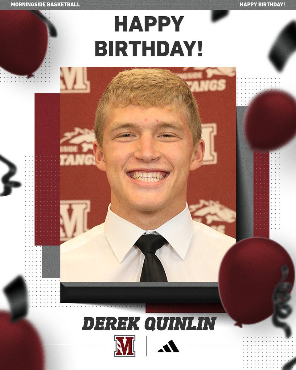 Morningside University Basketball (@msidembb) on Twitter photo Mustang Nation: Please help us wish Freshman Guard <a href="/derek_quinlin04/">Derek Quinlin</a> a happy birthday!
#ALLIN πππ΄ Mustang Nation: Please help us wish Freshman Guard <a href="/derek_quinlin04/">Derek Quinlin</a> a happy birthday!
#ALLIN πππ΄