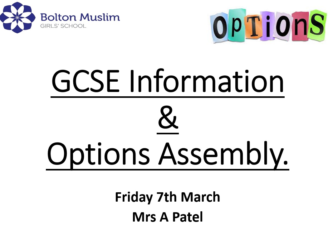 GirlsBolton's tweet photo. Year 9 Options Assembly
A huge thank you to Mrs A Patel for leading an informative session on GCSE options, helping our Year 9 students make confident decisions for their next steps! Your future starts now!
#BMGS #GCSEOptions #BrightFutures #NextStep https://t.co/aThfi5YdNW