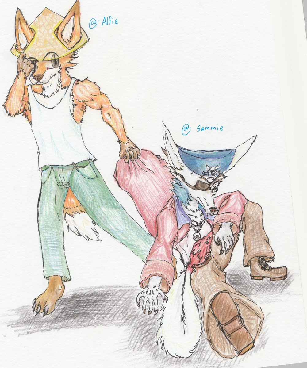 Surprise art from @ serflame.bsky.social on blue sky! 🧡🧡🧡