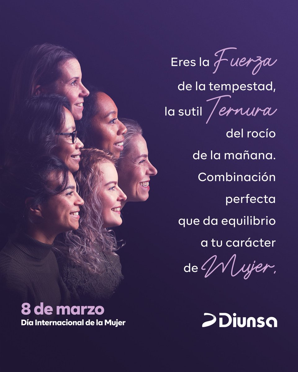 Hoy celebramos a la mujer que nunca se rinde, que lucha por sus sueños y alcanza cada meta. 💜

Aplaudimos su fuerza, su dedicación y su capacidad para equilibrar cada faceta de su vida. 

¡Porque ser mujer es sinónimo de poder e inspiración! ✨