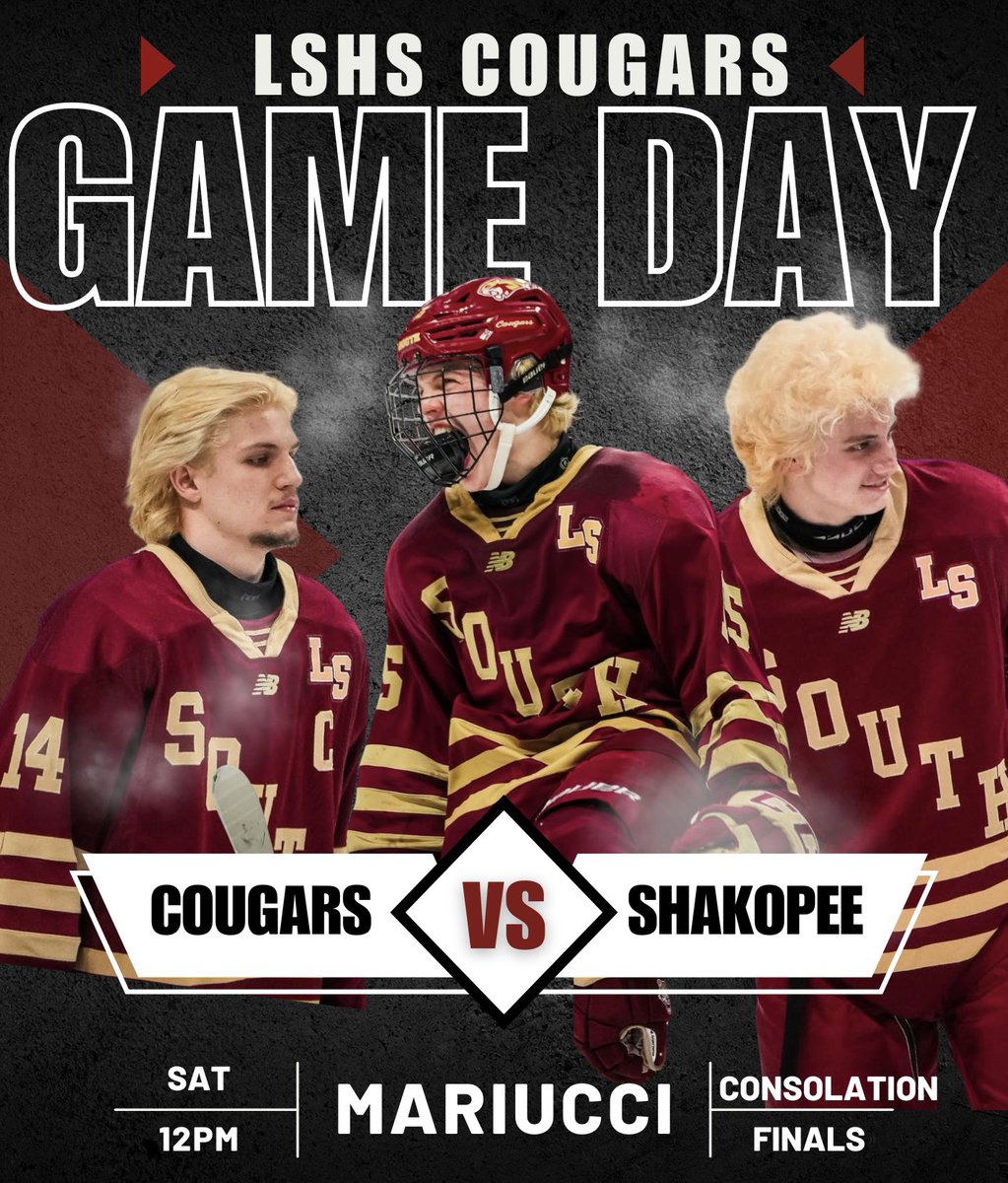 | GAME DAY |

🗓️ Today Saturday March 8TH

⏰ Noon

📍 Mariucci Arena 

 🎟️ gophersports.evenue.net/promotions/HSB…

📺 nspn.tv/MSHSL/GameStre…