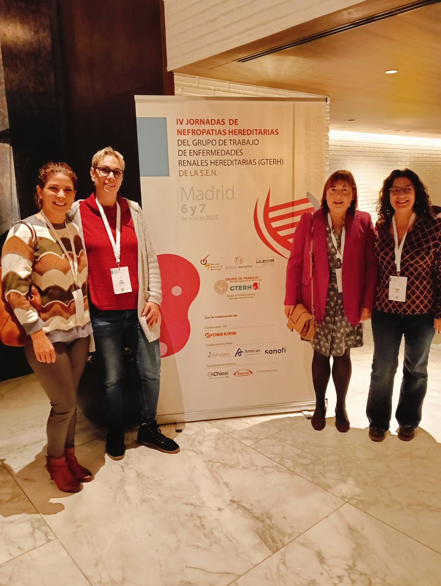 ACE Asociación Cistinosis España (@acecistinosis) on Twitter photo ACE estuvo en las IV Jornadas de Nefropatías Hereditarias celebradas en Madrid y organizadas por el grupo #GETRH de <a href="/SENefrologia/">S.E.N. Nefrología</a>. ¡Seguimos dando a conocer la #cistinosis para promover el diagnóstico temprano y la atención integral!
#nefrologia #EnfermedadesRaras ACE estuvo en las IV Jornadas de Nefropatías Hereditarias celebradas en Madrid y organizadas por el grupo #GETRH de <a href="/SENefrologia/">S.E.N. Nefrología</a>. ¡Seguimos dando a conocer la #cistinosis para promover el diagnóstico temprano y la atención integral!
#nefrologia #EnfermedadesRaras