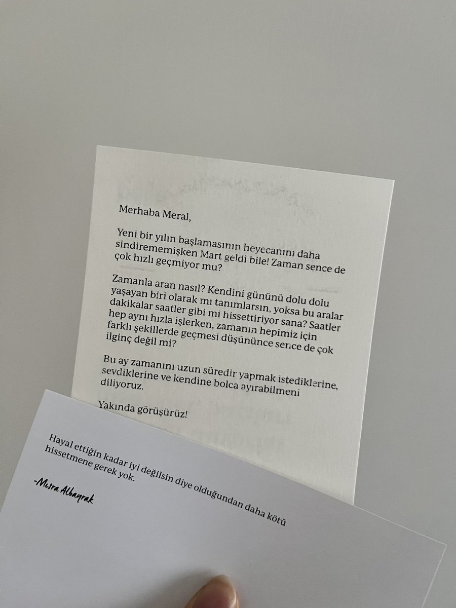 Bana beni hatırlatan ara ara kapımı çalan üyelikler “MART”🌱
Teşekkürler 🙏