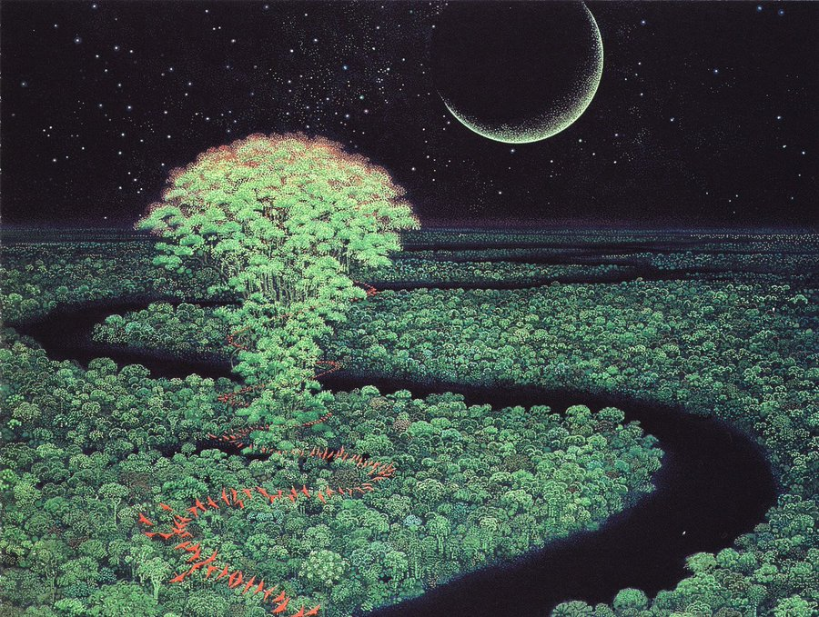 FedeItaliano76's tweet image. Trees by Hirō Isono (1945–2013)
