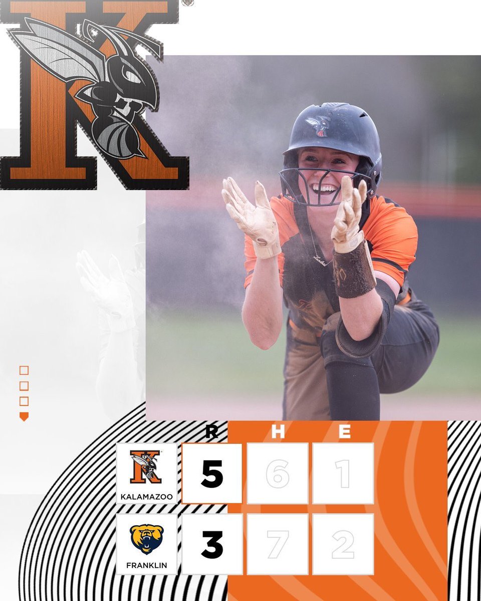 The first [W] of the season !

#GoHornets | <a href="/KzooSoftball/">Kalamazoo College Softball</a>