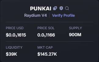 GreenCandle_Guy's tweet photo. $sol #sol $meme #meme $PUNKAI #PUNKAI 
ca:
GrEwJSp5qoixEEfZcXN8Z9nhiK5vtJW2gp2vEDCmpump

Note this is not a solicitation for investment. Please take this with caution. Good luck!

contact me to use bot with fastest transaction rate
:SOL GPTTrade (https://t.co/Msjvh6FSy8)

join prv https://t.co/oYLElIuSF8