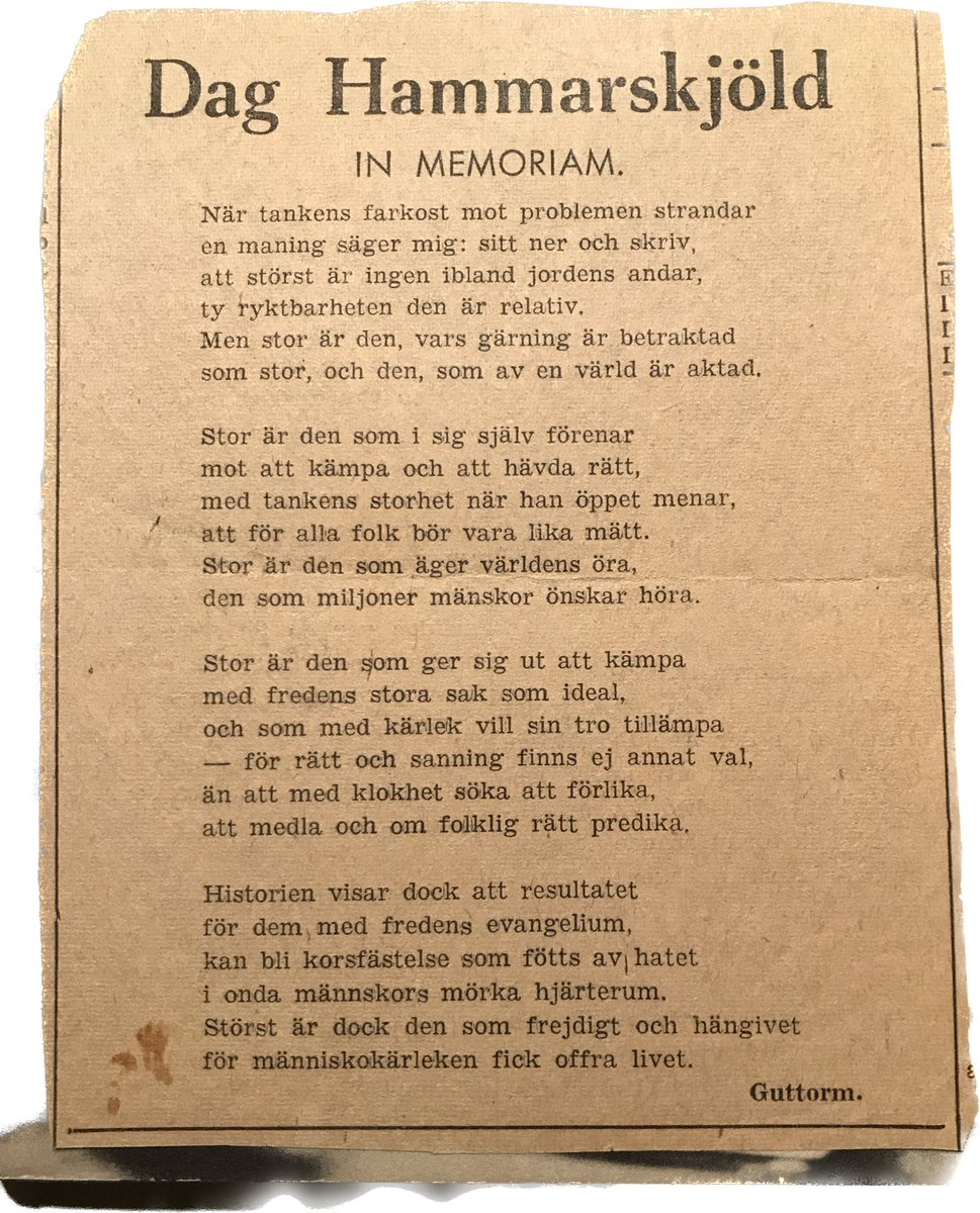 Dag Hammarskjöld (@vagmarken) on Twitter photo 