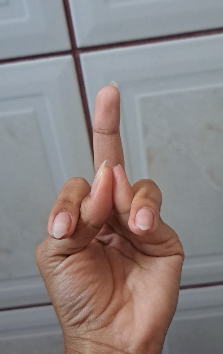 novo jeito de mandar dedo do meio com estilo...