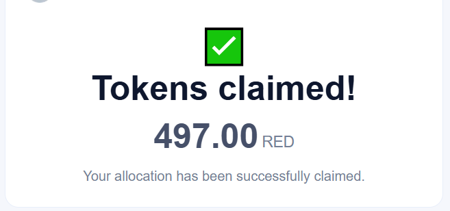 Thank you <a href="/redstone_defi/">RedStone ♦️</a> 

I'm very satisfied with the allocation you have provided!

Bullish on $RED 🚀