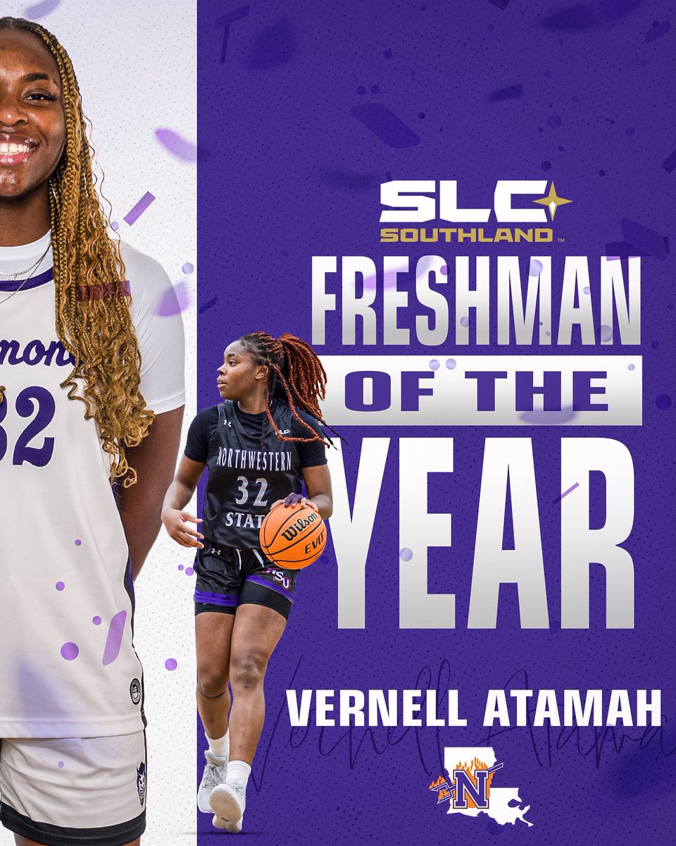 Our Freshman Phenom 🤩 <a href="/VeeA_32/">Vernell</a> 

Congratulations to Vee as she has been named the 2024-2025 SLC Freshman Of The Year. 🤘💜

#ForkEm