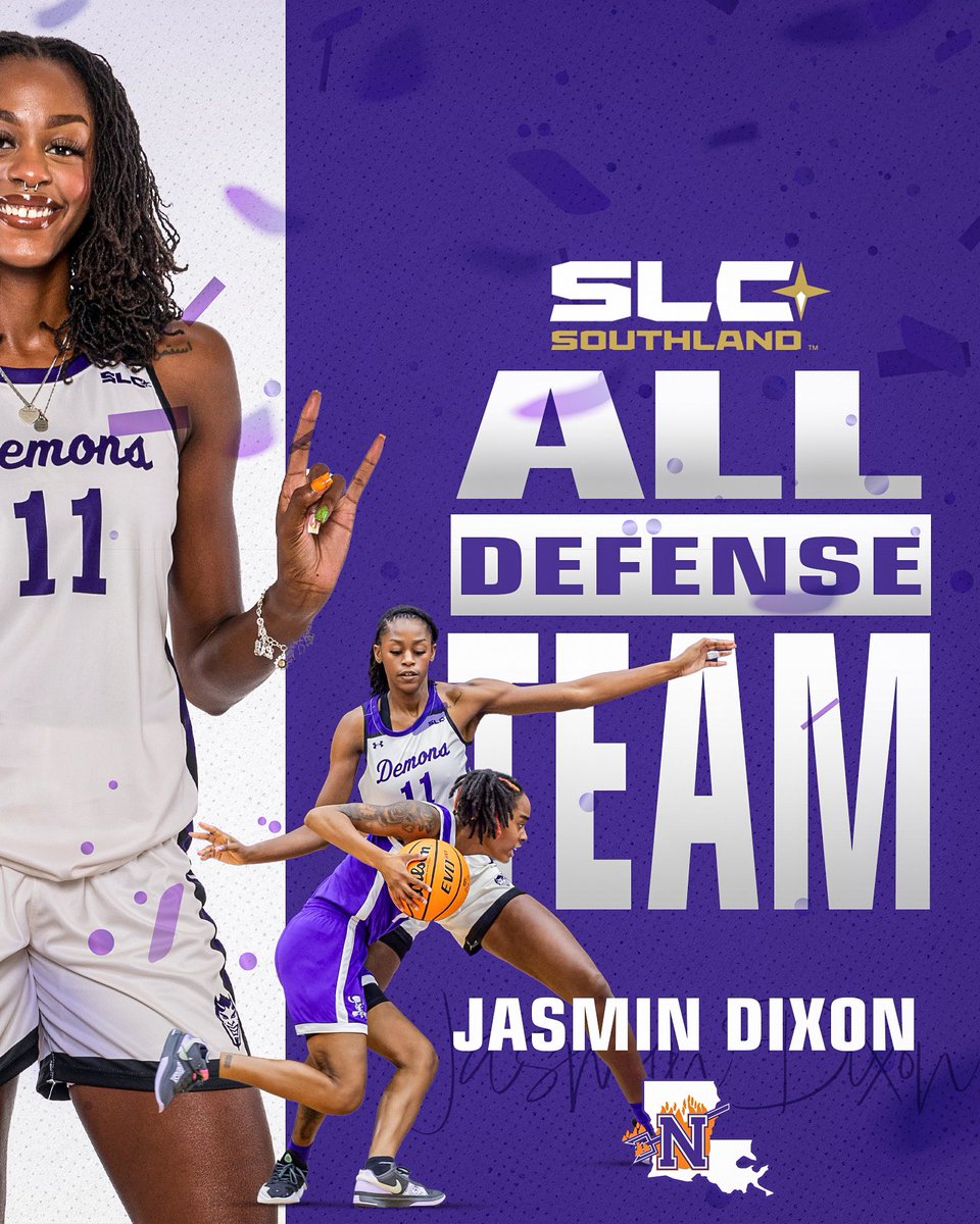 Our Rim Protector 😤 <a href="/jasdixiee/">jas</a> 

Congratulations to Jas as she has been named to the SLC All-Defensive Team. 🤘💜

#ForkEm