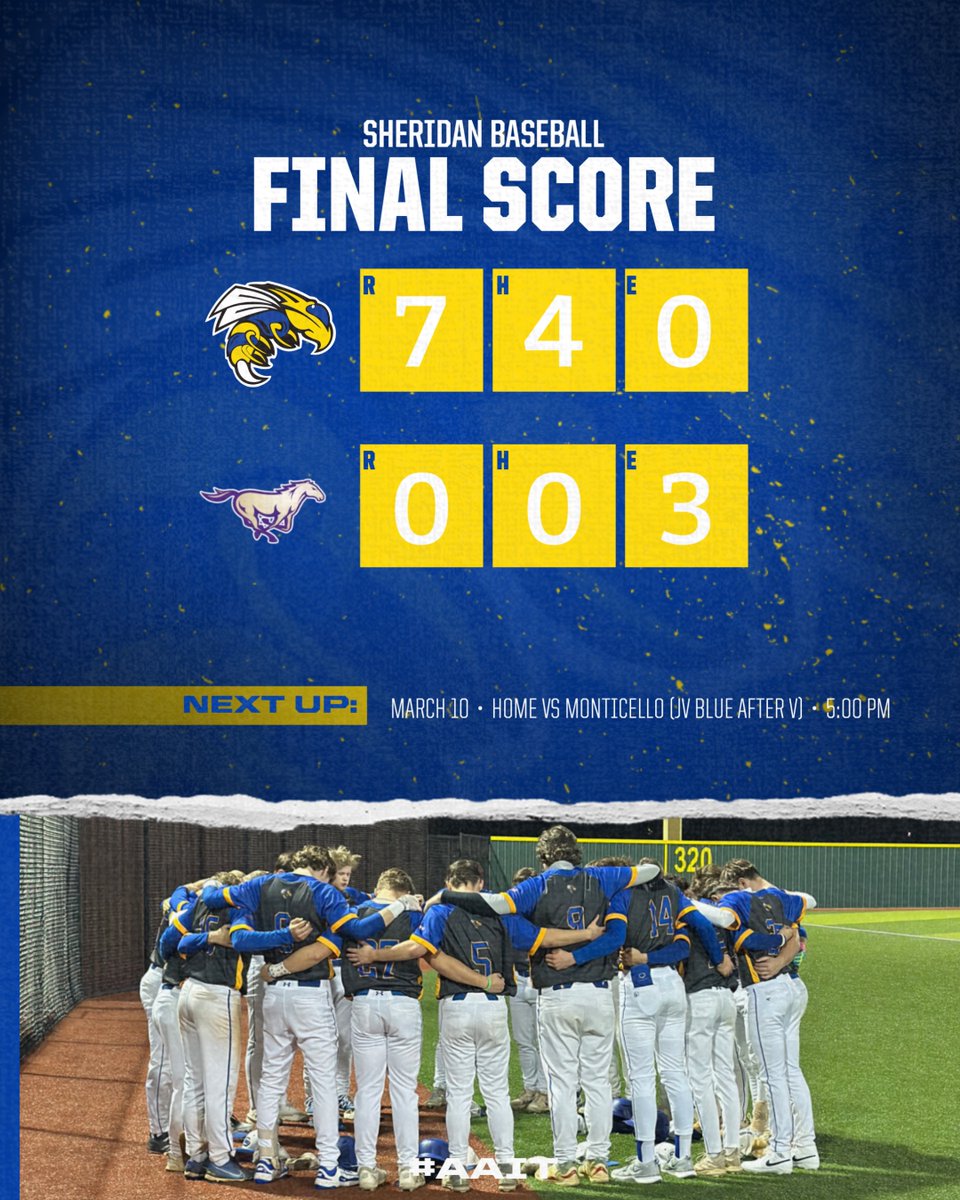 Sheridan Yellowjacket Baseball (@yjswarmbaseball) on Twitter photo The Yellowjackets ended opening week with a 5-1 record to start the season. Today was a solid outing on the mound for a combined no-hitter.
John Woodmansee - 3IP 0H 0R 1BB 2SO
<a href="/GrantS2025/">Grant Shearer</a> - 2.0IP 0H 0R 0BB 4SO
<a href="/PSterritt34/">Payton Sterritt</a> - 2.0IP 0H 0R 1BB 4SO The Yellowjackets ended opening week with a 5-1 record to start the season. Today was a solid outing on the mound for a combined no-hitter.
John Woodmansee - 3IP 0H 0R 1BB 2SO
<a href="/GrantS2025/">Grant Shearer</a> - 2.0IP 0H 0R 0BB 4SO
<a href="/PSterritt34/">Payton Sterritt</a> - 2.0IP 0H 0R 1BB 4SO