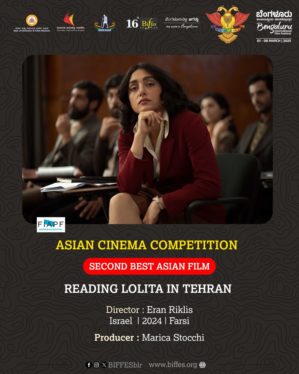 ಏಷ್ಯನ್ ಸ್ಪರ್ಧಾತ್ಮಕ ವಿಭಾಗದ ದ್ವಿತೀಯ ಉತ್ತಮ ಚಲನಚಿತ್ರ. ಹೆಚ್ಚಿನ ಮಾಹಿತಿಗಾಗಿ ಚಿತ್ರೋತ್ಸವದ ಅಧಿಕೃತ ಜಾಲತಾಣಕ್ಕೆ biffes.org ಭೇಟಿ ನೀಡಿ.  

Asian Cinema Competition Sections Second Best Cinema. For more details please visit - biffes.org 

#16thBIFFes #BIFFes2025 #FIAPF