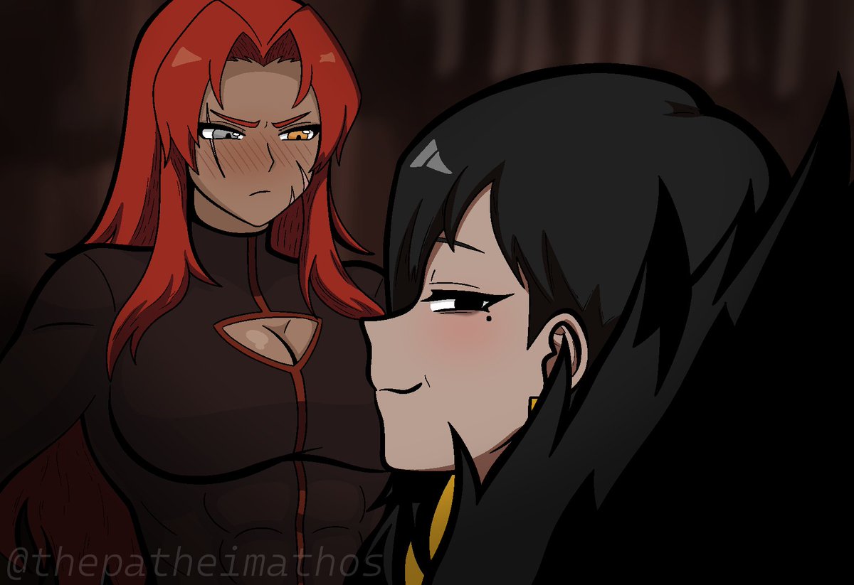 hyojin_en's tweet image. Gebura and Binah from Lobotomy Corporation! We yearn for the toxic yuri ProjMoon...😔