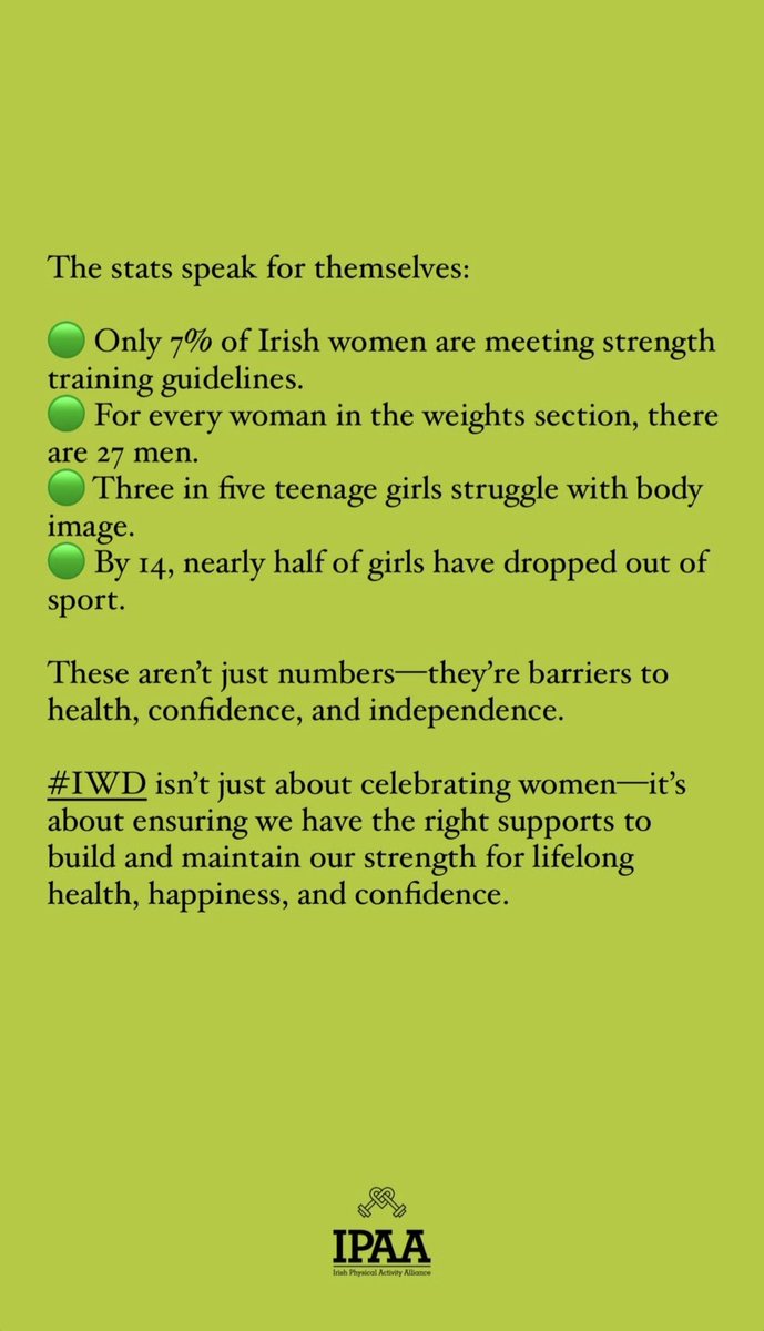 Health & Wellbeing @ TUH (@wellbeingtuh) on Twitter photo <a href="/IPAA_Fit4Life/">IPAA - Irish Physical Activity Alliance</a> with some important facts this #InternationalWomensDay helping us ladies remember the importance of strength training as we get older <a href="/IPAA_Fit4Life/">IPAA - Irish Physical Activity Alliance</a> with some important facts this #InternationalWomensDay helping us ladies remember the importance of strength training as we get older