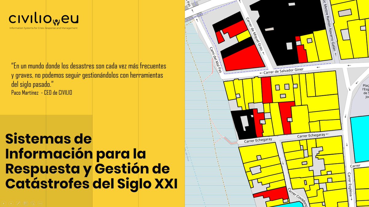 PacoMartNT's tweet image. Preparando el pitch de @civilioeu para @SantanderX  Challenge Desafío DANA

Los desastres son cada vez más frecuentes y graves. No podemos gestionarlos con herramientas del siglo pasado.

Necesitamos un enfoque proactivo: prevención, resiliencia y tecnología avanzada.

#tech4good