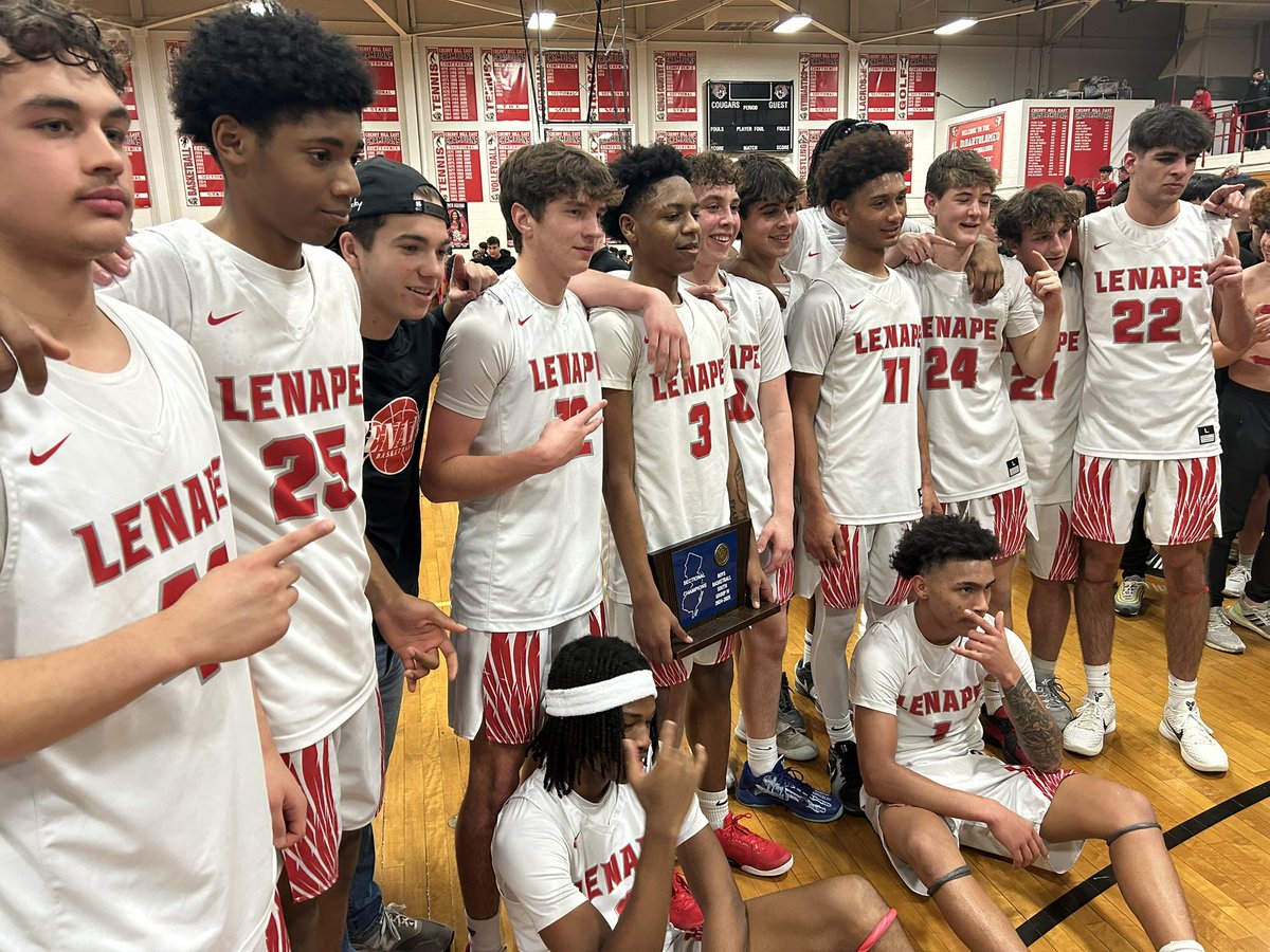 Kevin Minnick ⚾️🐶⚾️🐶⚾️ (@kminnicksports) on Twitter photo Your South Jersey Group 4 champion - Lenape
Back-to-back
🏀🏆🏀🏀
<a href="/CHEbasketball/">Cherry Hill East Basketball</a>
<a href="/CHEastAthletics/">East Athletics</a>
<a href="/LenapeHoops/">Lenape Basketball</a>
<a href="/LenapeAthletics/">Lenape Athletics</a> Your South Jersey Group 4 champion - Lenape
Back-to-back
🏀🏆🏀🏀
<a href="/CHEbasketball/">Cherry Hill East Basketball</a>
<a href="/CHEastAthletics/">East Athletics</a>
<a href="/LenapeHoops/">Lenape Basketball</a>
<a href="/LenapeAthletics/">Lenape Athletics</a>