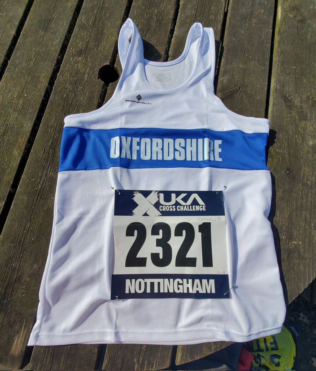 Cameron___W's tweet image. A fitting end to this year's cross country season. Representing Oxfordshire at the inter-counties at Wollaton Park, Nottingham, my first Oxfordshire vest! Great experience mixing with some top runners, pleased to make the scoring six. Great venue and course on a warm spring day!