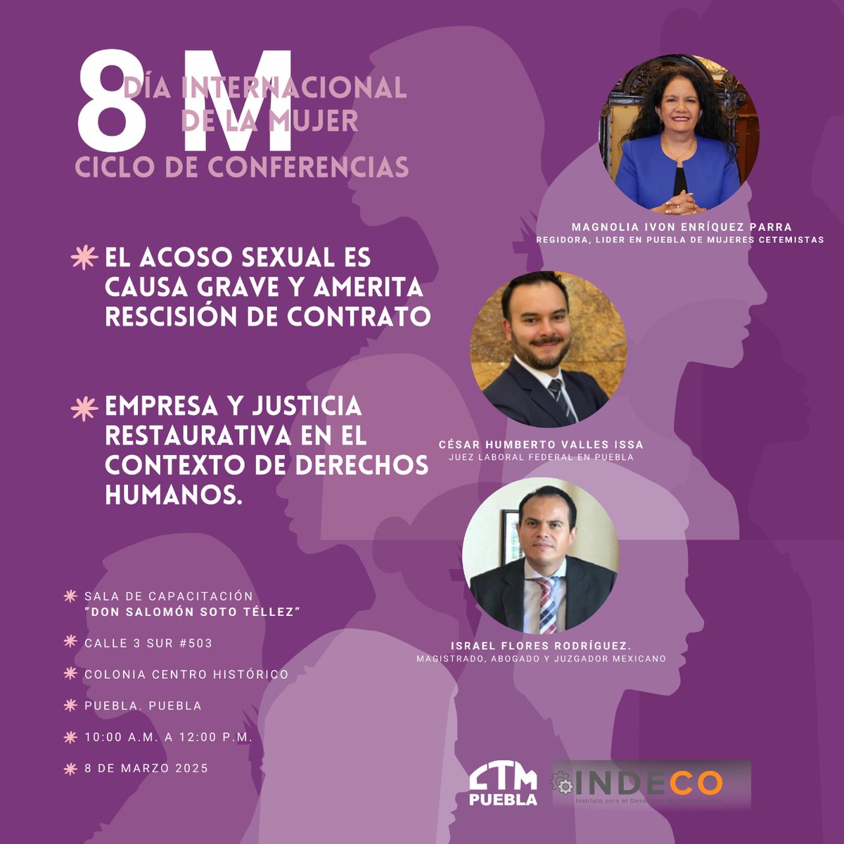 SUFRAGIOrevista's tweet photo. #8Marzo con capacitación y las PONENCIAS MAGISTRALES del Juez César Humberto Valles Issa y el Magistrado Israel Flores Rodríguez; Mujeres Cetemistas y Lideresas Sindicales de #Puebla y #Tlaxcala encabezadas por @IvonEnriquez_ Conmemoran #DiaInternacionalDeLaMujer https://t.co/qT0KXlk9cN