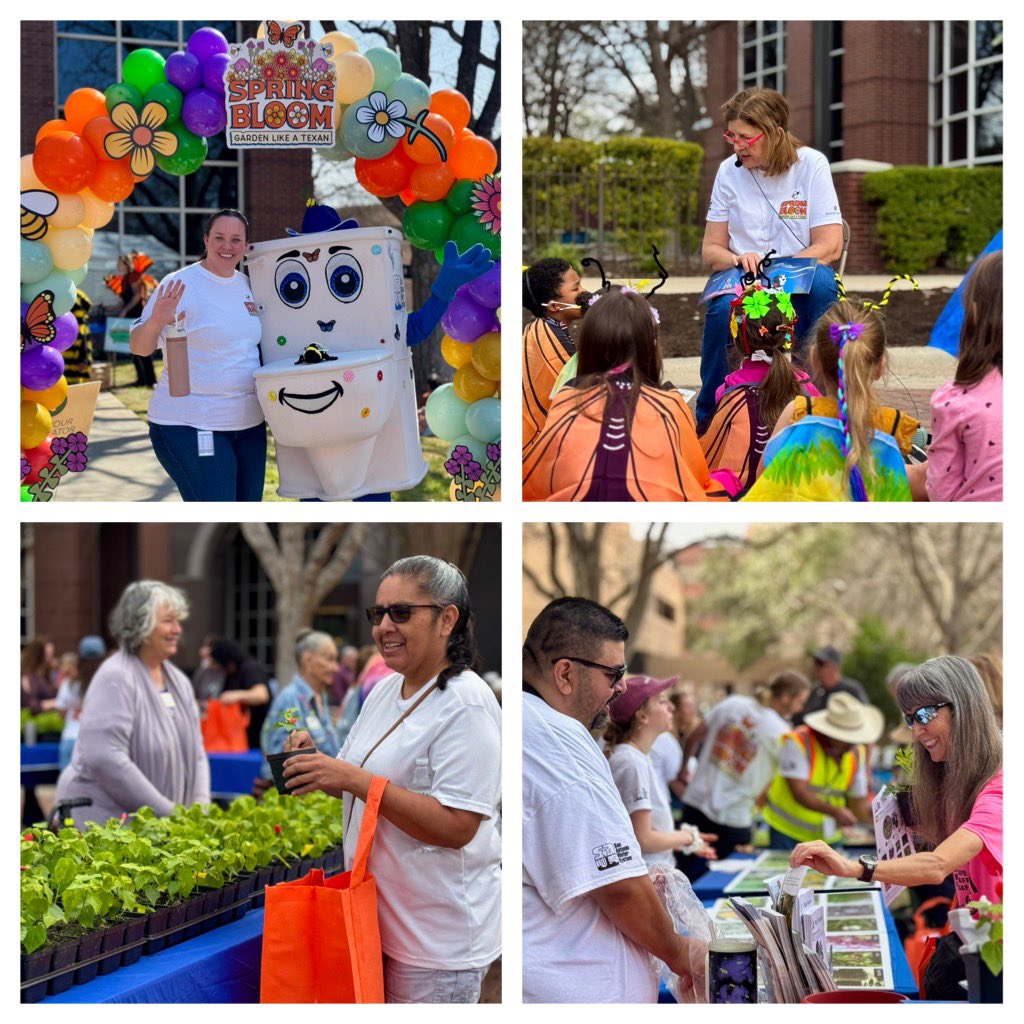 MySAWS's tweet image. Our #SpringBloom event 🪴was buzzing 🐝 with activities! From expert talks 🎤on pollinators 🦋🐦 and drought-resilient landscapes🌿to hands-on gardening tips, attendees learned to #GardenLikeaTexan &amp;amp; explored our new ConnectH2O 💧📲 meters.  Plus, early birds scored a free 💯