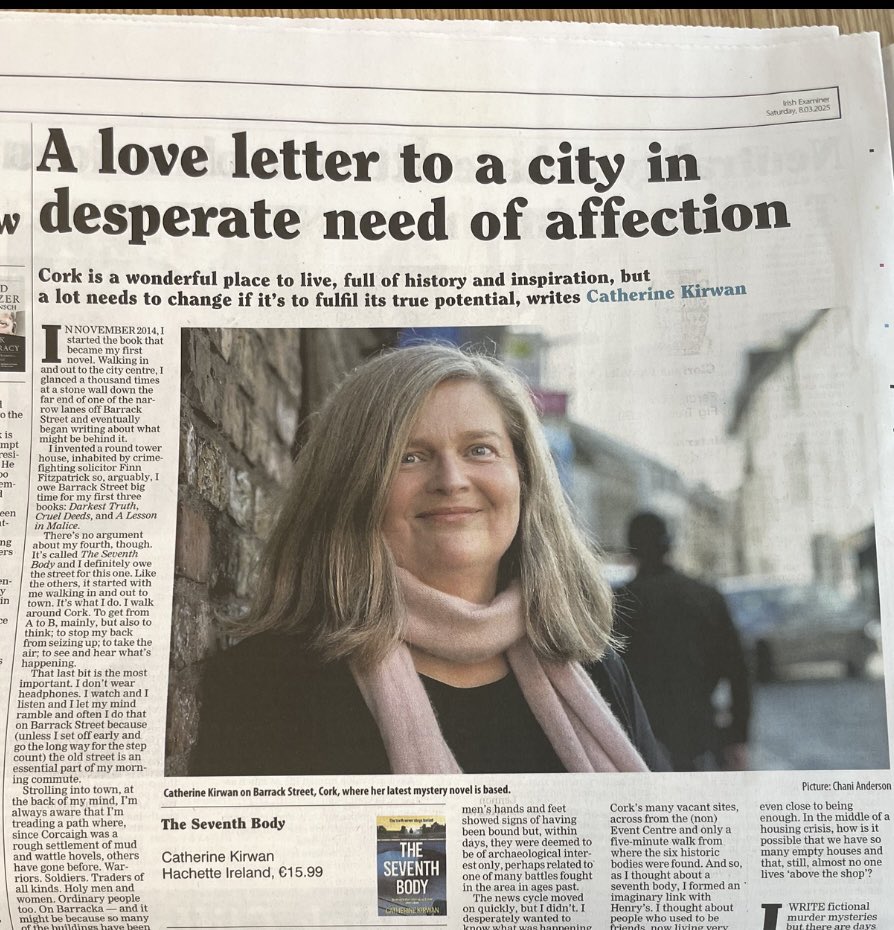 barbleahy's tweet photo. Gorgeous article by @catherinekirwan in today’s @irishexaminer. Can’t wait to read #theseventhbody and indulge some 90s nostalgia for Nancy Spain’s and Sir Henry’s #freakscene #wherewesportedandplayed https://t.co/PIF5qTXOzl