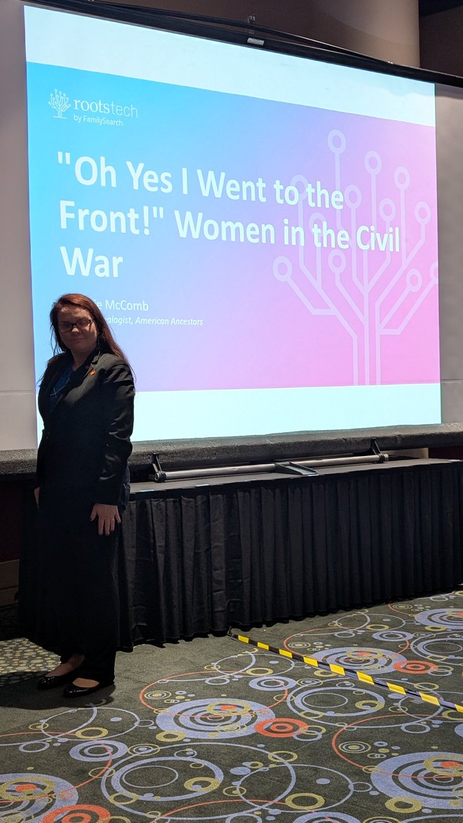 David Allen Lambert (@dlgenealogist) on Twitter photo Melanie McComb <a href="/ShamrockGen/">Melanie McComb | ☘️ The Shamrock Genealogist 🌳🧬</a> delivering her <a href="/AncestorExperts/">American Ancestors</a> lecture "Oh Yes I went to the front!" Women in the Civil War on 3/8 at <a href="/RootsTechConf/">RootsTech</a> #RootsTech 2025 #CivilWar Melanie McComb <a href="/ShamrockGen/">Melanie McComb | ☘️ The Shamrock Genealogist 🌳🧬</a> delivering her <a href="/AncestorExperts/">American Ancestors</a> lecture "Oh Yes I went to the front!" Women in the Civil War on 3/8 at <a href="/RootsTechConf/">RootsTech</a> #RootsTech 2025 #CivilWar