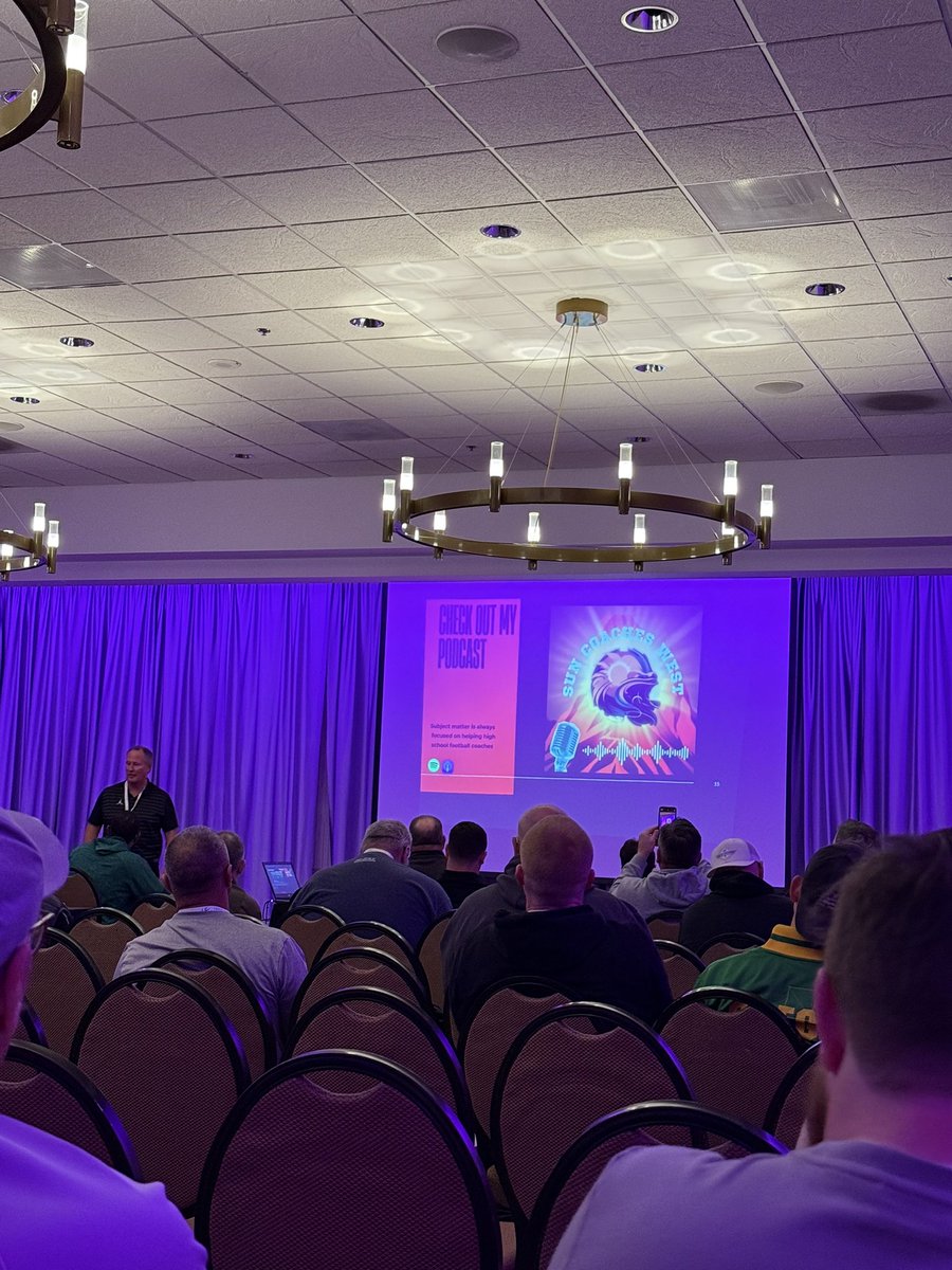 James Thomson (@coach_thomson) on Twitter photo Great talk by <a href="/CoachCink/">Kris Cinkovich</a> at the <a href="/ORCoaches/">OACA</a> Clinic in Portland. Cool to see <a href="/SunCoaches/">Sun Coaches Podcast</a> West taking off!! ☀️🎙️ Great talk by <a href="/CoachCink/">Kris Cinkovich</a> at the <a href="/ORCoaches/">OACA</a> Clinic in Portland. Cool to see <a href="/SunCoaches/">Sun Coaches Podcast</a> West taking off!! ☀️🎙️