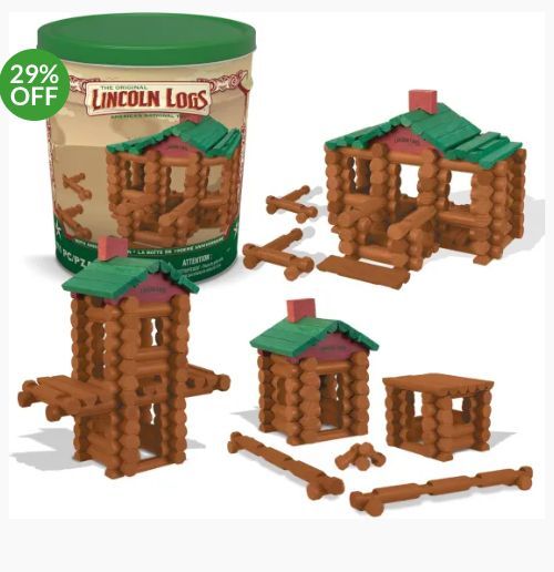 OtterDeals's tweet image. 🏡 Lincoln Logs 100th Anniversary Tin – $49.99 (29% off!)
👉 otterdeals.com/product/lincol… 
#LincolnLogs #KidsToys #ClassicToys #AmazonDeals