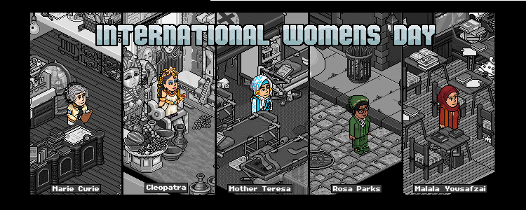 International Women’s Day in style with DW

5-stage interactive game designed to honor some of the most influential women in history. 

Search for Deactivate! or use #DWIWD to locate the room and take part in this exciting challenge!

@habbo #habbo

duckywood.com/articles/inter…