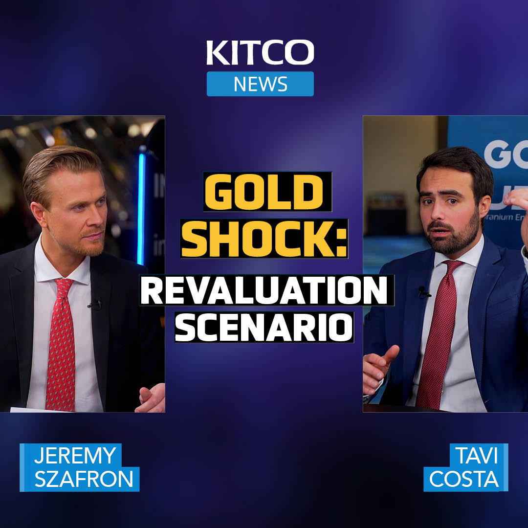 KitcoNewsNOW's tweet photo. Why $25k-$55k Makes Sense in a Revaluation Scenario | Tavi Costa

What do historical financial crises tell us about today's market? Kitco News Anchor Jeremy Szafron @JeremySzafron interviews Tavi Costa, Partner & Macro Strategist, Crescat Capital @Crescat_Capital on the sidelines of PDAC @the_PDAC in Toronto. Costa discusses the rare convergence of demand for gold from both Eastern and Western economies and why he believes silver is on the verge of a significant move back to its all-time highs. 

@TaviCosta analyzes the potential impact of revaluing gold prices and inventories, referencing historical comparisons to the 1940s and 1970s. He also touches on the U.S. dollar's overvaluation and potential strategies for investors in response to these macro trends, including opportunities in emerging markets and natural resources.  

Key points:
- Gold revaluation: Could reach $24,000-$55,000/ounce based on historical comparisons.
- Dollar Overvaluation: The U.S. dollar is at its most overvalued level in 120 years.
- Silver's Potential: Silver is showing positive short-term action, derivatives of gold are looking attractive near term.
- Investment strategy: Consider rebalancing investments from tech to commodities and emerging markets.

Watch the full video interview at Kitco:
https://t.co/YP30c4N9rP

Special thanks to our sponsors, GoldMining Inc. @GoldMiningInc , UEC @UraniumEnergy  & URC @UraniumRoyalty  for making this coverage possible.  To learn more, visit: 
https://t.co/soOzLzJqy7 https://t.co/TQUAlw5ut3 https://t.co/QnPlEWo3w2 

Timestamps:
00:00 Introduction: Gold and Silver Market Insights 
01:02 Historical Context of Gold Valuation 
02:36 Current Economic Indicators and Predictions 
04:15 Impact of U.S. Fiscal Policy on Gold 
08:51 Energy Policy and Natural Resources 
14:55 Investment Strategies and Market Rebalancing 
19:34 Silver Market Opportunities  

#silver #gold #dollar #markets
