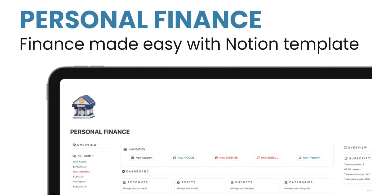 Your finances, organized. A Notion template keeps budgets, income, and savings in one place—clarity leads to better decisions!” ✅💵 #MoneyManagement #FinancialFreedom #Notion
notion.com/templates/pers…