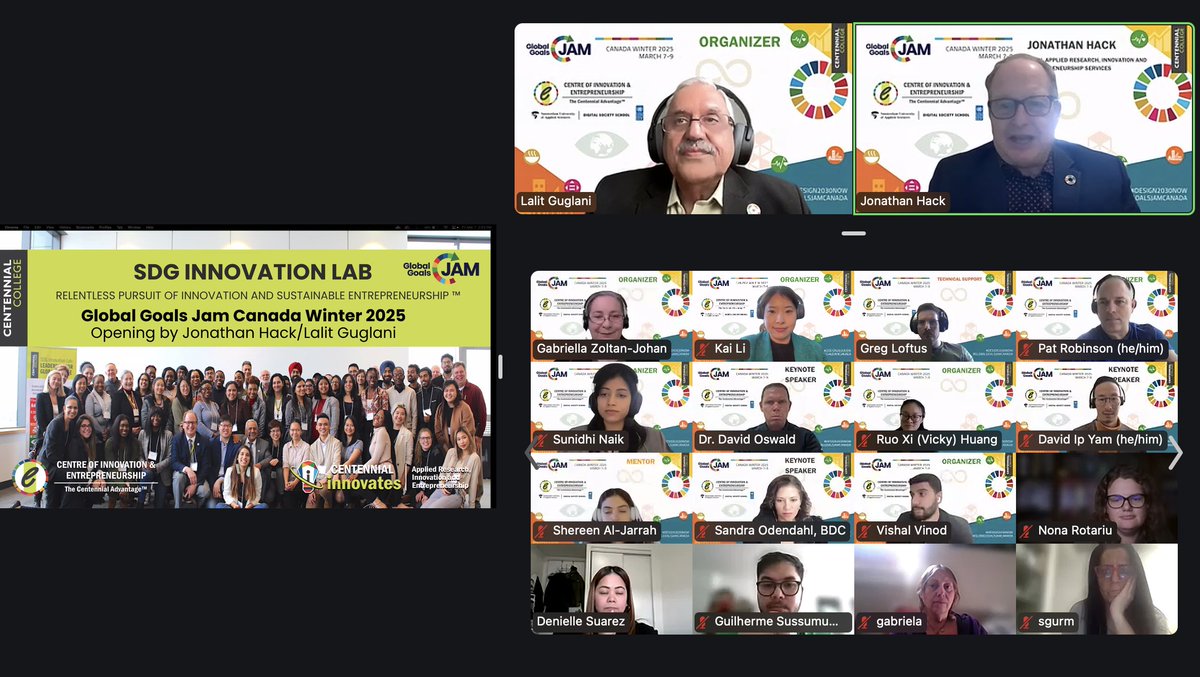 COIECentennial's tweet image. 🙌 #Day1 of the #GlobalGoalsJamCanada Winter 2025 was incredible! 🌎 15 eager, passionate teams are tackling #globalchallenges of #foodinsecurity and the #housingcrisis with creativity &amp;amp; passion. 🍎🏠💡 Stay tuned for more updates as the jam continues throughout the weekend! 👀✨