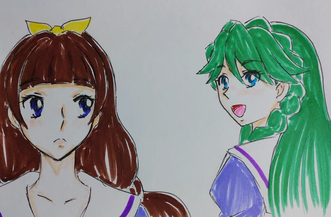#ゴープリ10周年なので海藤みなみさん3733枚描いてお祝い
(205,206,207)
5話の1シーン、意外にてなみなみときららの会話シーン。
どっちがはるはると相性が、良いかマウントの取り合いにも見えた。 