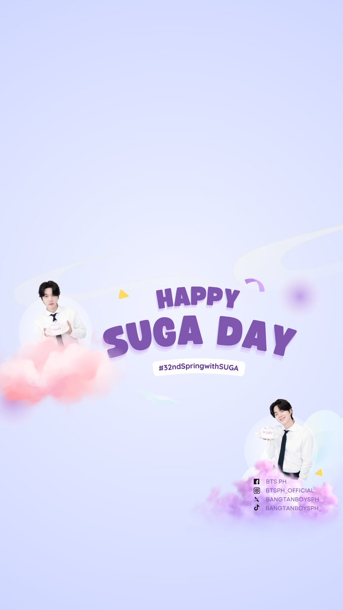 HAPPY BIRTHDAY, SUGA! 🎉🎂

✨Wishing a wonderful day and an amazing year ahead to the talented, passionate, and inspiring Min Yoongi! 🎁

✨Your music has touched countless lives worldwide. Thank you for your artistry and dedication. May your dreams keep shining bright, and may