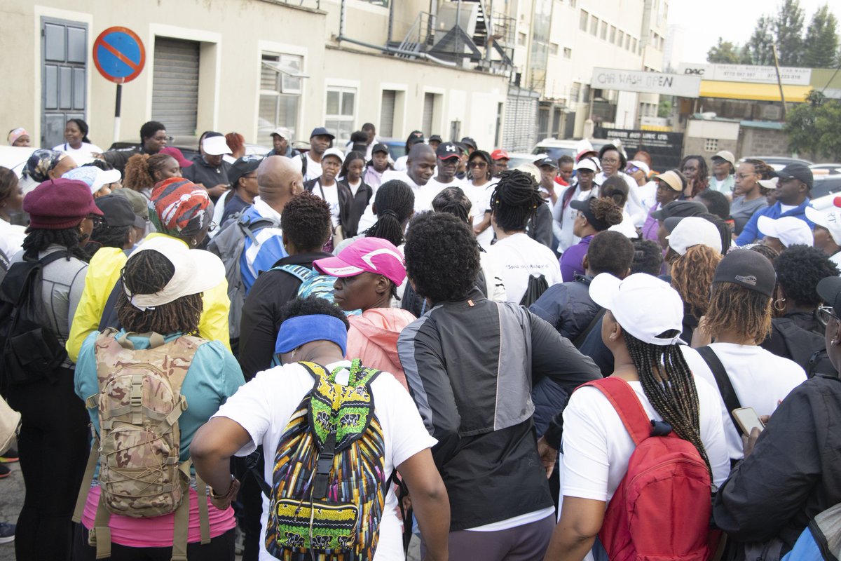 nairobiwalk's tweet photo. Today we celebrate the women who show up, step up, and never give up! 
Today morning we completed our IWD Walk Challenge this morning from Tmall Lang'ata. 
Happy International Women’s Day to all the women who have been a part of the Nairobi Walk Movement. You are amazing! https://t.co/MzPfOgV6P2