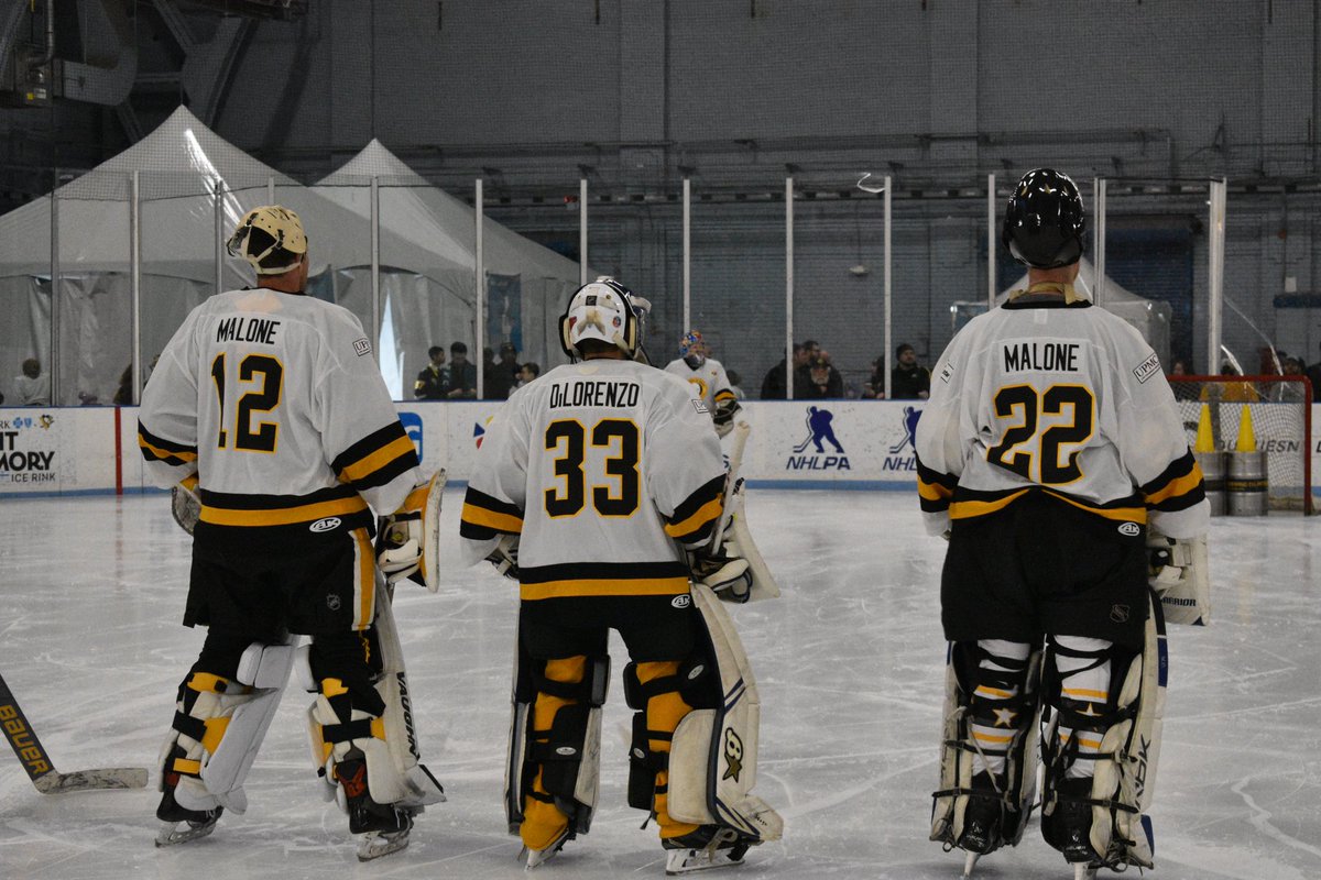 IcePittsburgh's tweet image. Our inaugural Goalie Game, presented by @UPMC and @TranstarTweets was a kick save and a beauty! Thank you again to everyone who played, supported, attended, and donated! #HockeyIsForEveryone ๐ค๐