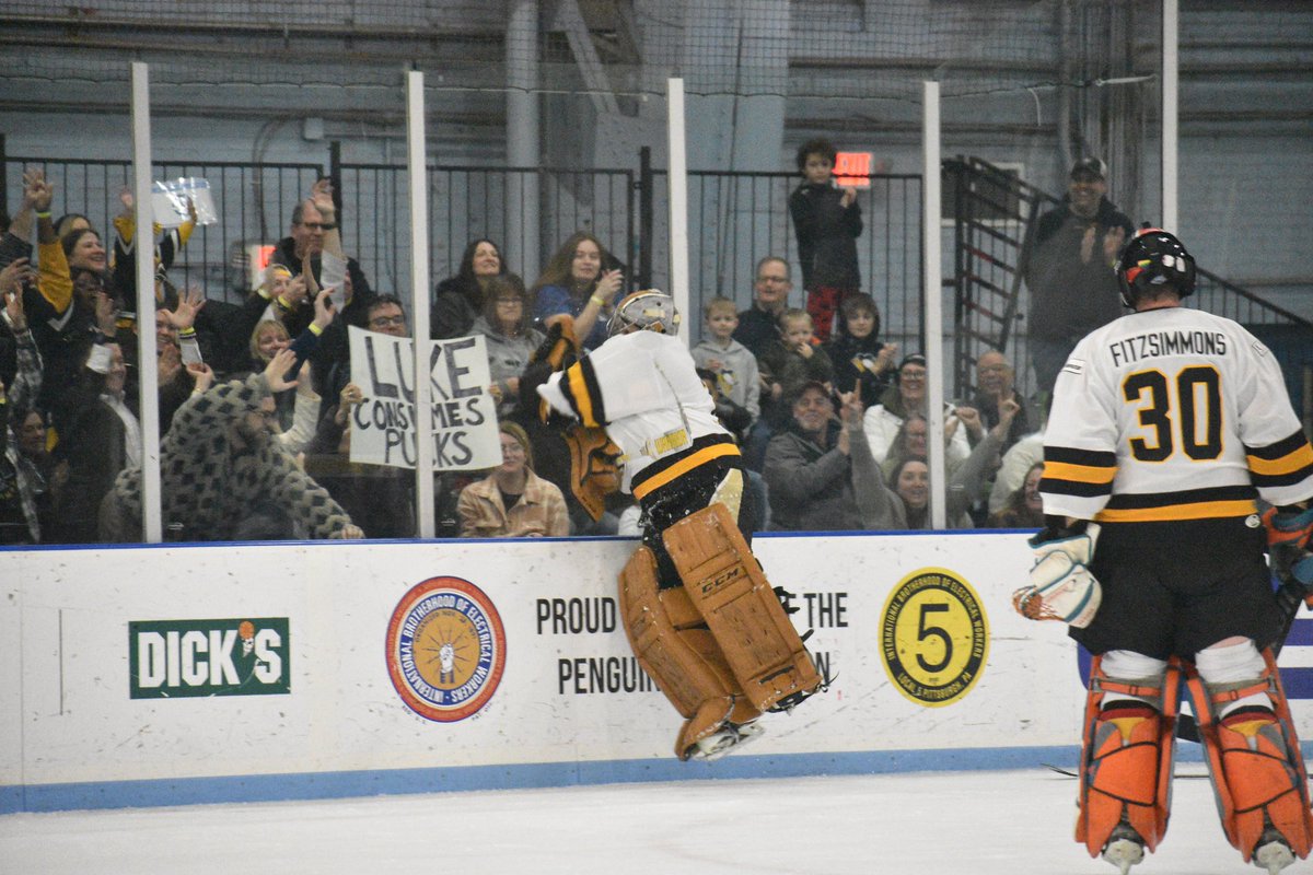 IcePittsburgh's tweet image. Our inaugural Goalie Game, presented by @UPMC and @TranstarTweets was a kick save and a beauty! Thank you again to everyone who played, supported, attended, and donated! #HockeyIsForEveryone ๐ค๐
