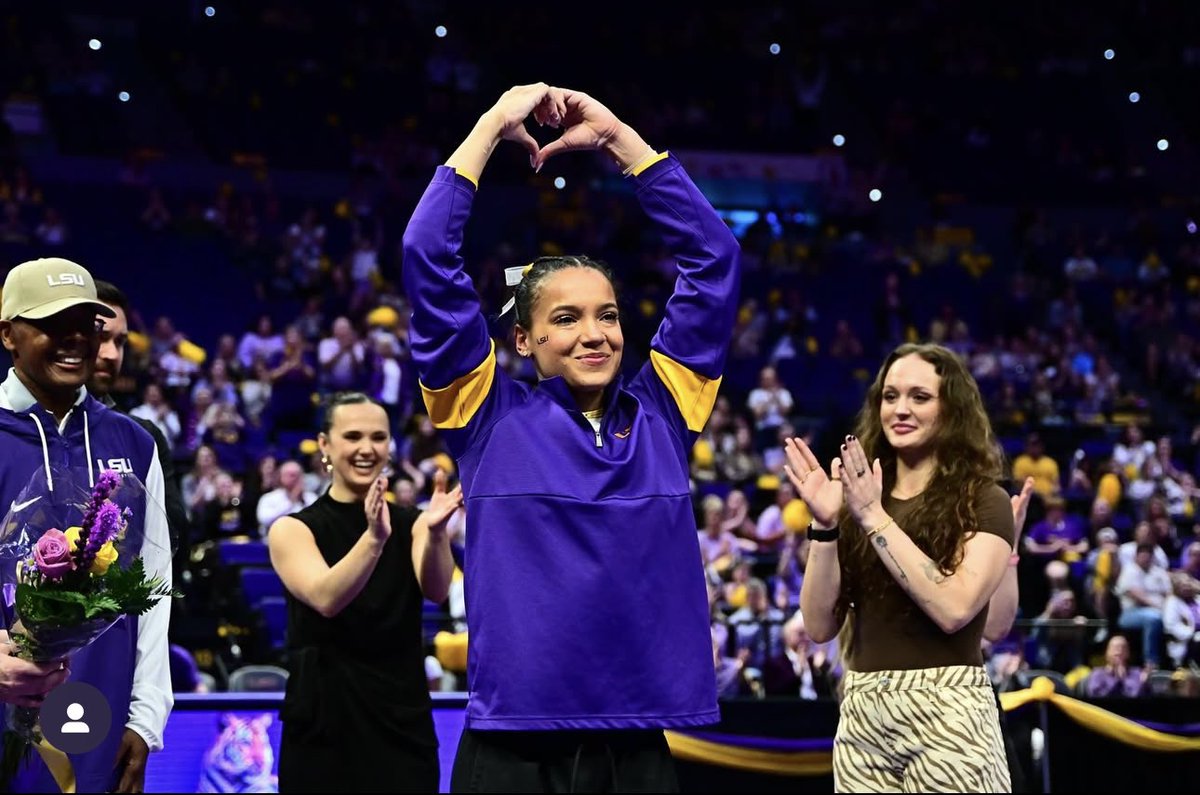 haleighbryant3's tweet photo. Nothing will ever beat competing in the PMAC!!! It’s truly been an honor to wear the purple and gold!!! Thank you @LSUgym for making all my dreams come true  🫶 https://t.co/IGo7jfv16q