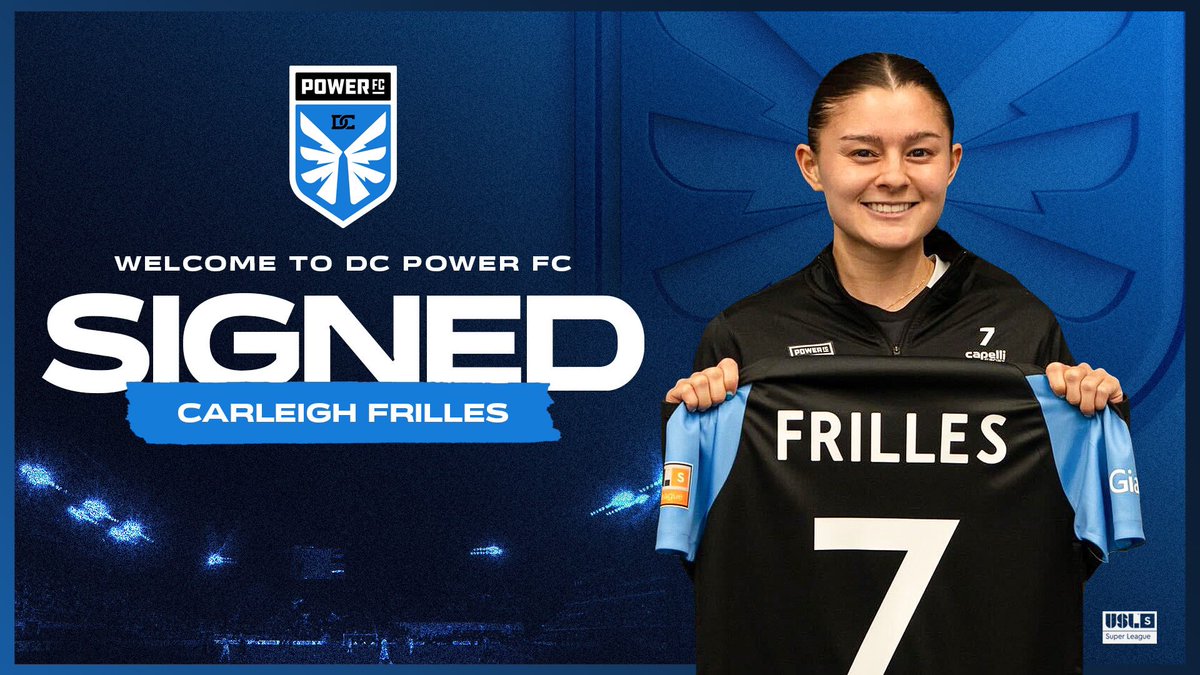Welcome to the District, Carleigh! 🔵⚪️

DC Power Football Club has signed Filipino Women’s National Team midfielder Carleigh Frilles pending league and federation approval.

🔗 dcpowerfootballclub.com/news/2025/03/0…