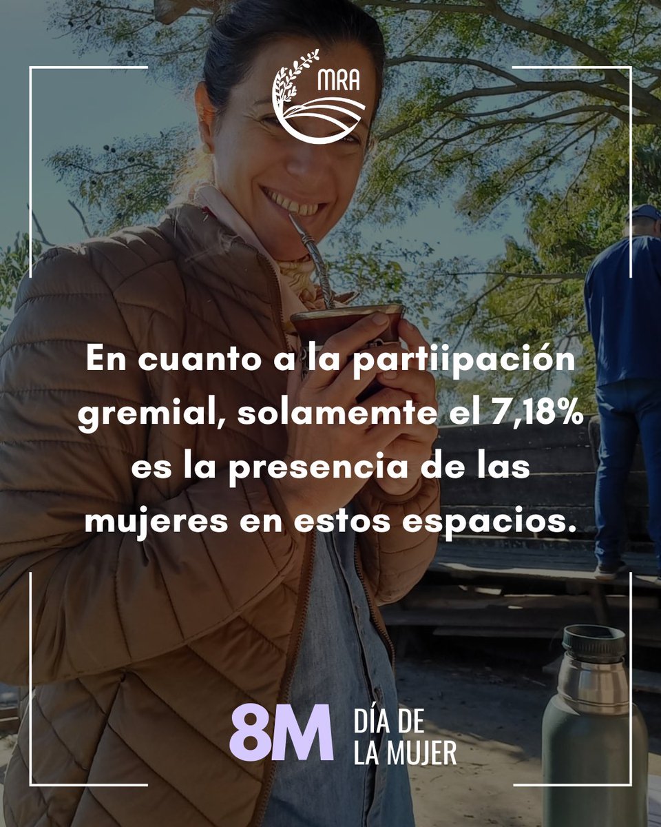 🌾💜 Este #8M, desde Mujeres de la Ruralidad Argentina, visibilizamos las desigualdades que atravesamos las mujeres que habitamos la ruralidad.

#8Marzo #MujeresRurales
