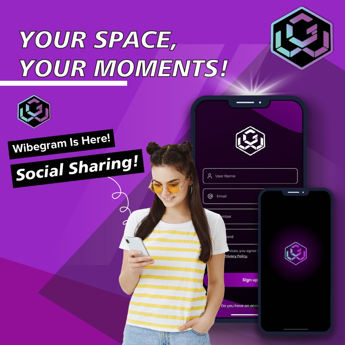 wibegram's tweet image. ✨ YOUR SPACE, YOUR MOMENTS! 🎭

🌍 Discover the power of social sharing like never before with the arrival of Wibegram!

🤝 Easily connect, share, and express yourself with secure, fast, and private chat.

🚀 Be a part of this revolution. Let&apos;s $WIBE now!

#Wibegram #WIBE…