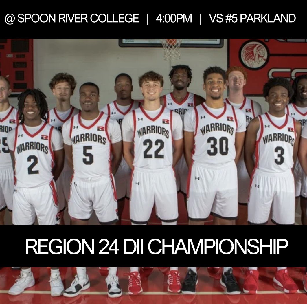 GAMEDAY!

Warriors taking on #5 in the country Parkland College for a chance to go to the National Tournament!

Region 24 Championship Game! #InaBoys 

Livestream Link 🎥
vimeo.com/event/4969207