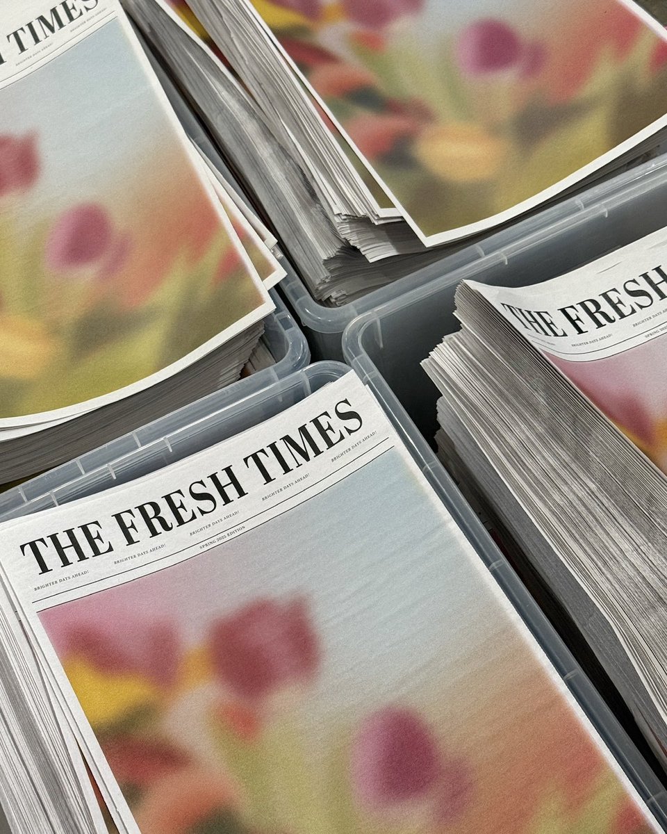 Brighter days ahead!! Our spring newspaper starts shipping Monday, 3/10. Who’s excited? 🌷☀️🗞️