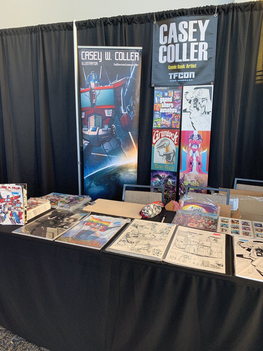 CaseyWColler's tweet image. Ready to go… I’m set up just outside of the main showroom. See you all soon! #TFCon #TFconLA #tfconla2025