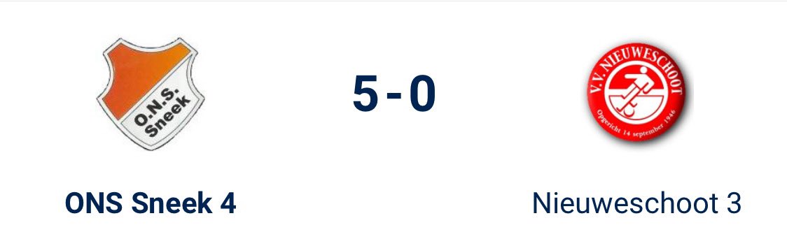 ONSSneek's tweet photo. Heerlijke zaterdag voor de ONS-senioren: 4 wedstrijden, 12 punten ✅ https://t.co/W8qY9ZsZLj